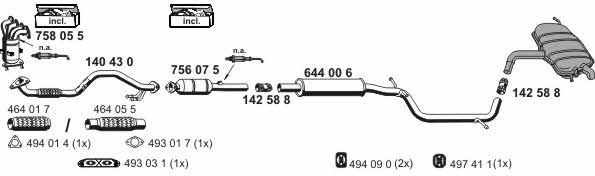  190095 Exhaust system 190095