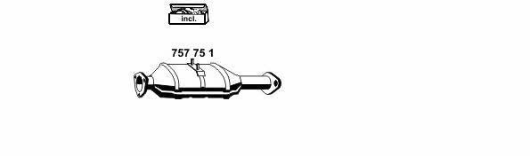  200025 Exhaust system 200025