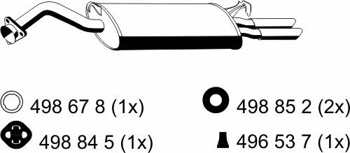 Ernst 204156 End Silencer 204156