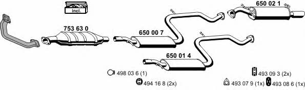  210018 Exhaust system 210018