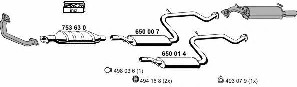  210021 Exhaust system 210021