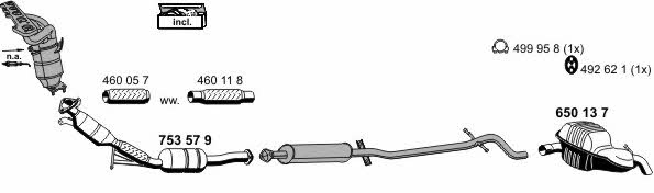 Ernst 210034 Exhaust system 210034