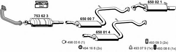 Ernst 210037 Exhaust system 210037