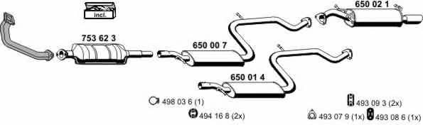  210039 Exhaust system 210039