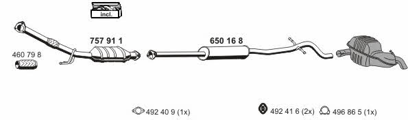 Ernst 210045 Exhaust system 210045