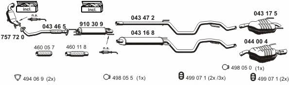  050864 Exhaust system 050864