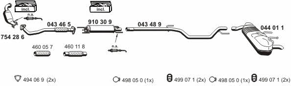  050877 Exhaust system 050877