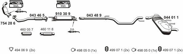 Ernst 050877 Exhaust system 050877