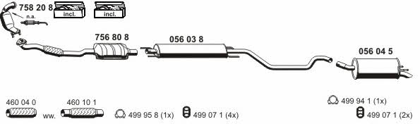  050878 Exhaust system 050878