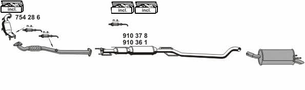  050880 Exhaust system 050880