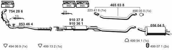  050881 Exhaust system 050881