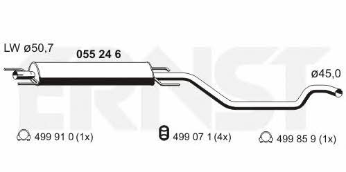 Ernst 055246 Central silencer 055246