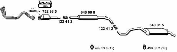 Ernst 060013 Exhaust system 060013