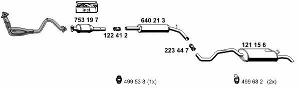 Ernst 060073 Exhaust system 060073