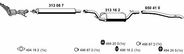  210058 Exhaust system 210058