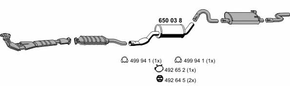  210086 Exhaust system 210086