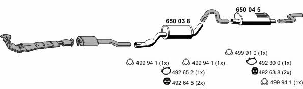  210097 Exhaust system 210097