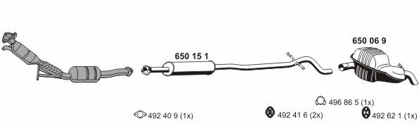 Ernst 210113 Exhaust system 210113