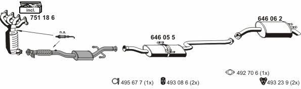  250022 Exhaust system 250022