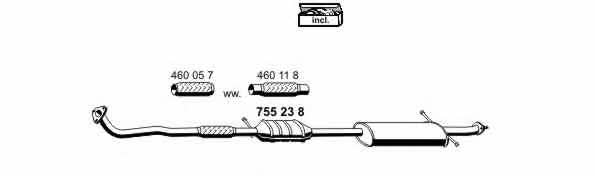 Ernst 250026 Exhaust system 250026