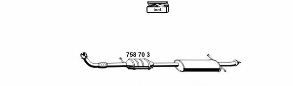 Ernst 250040 Exhaust system 250040