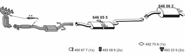  250045 Exhaust system 250045