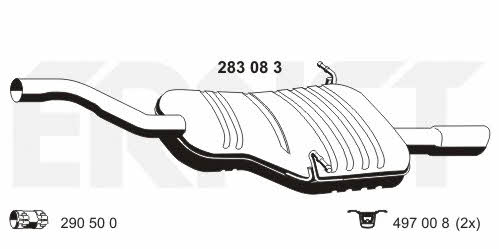 Ernst 283083 End Silencer 283083