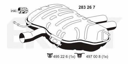 Ernst 283267 End Silencer 283267