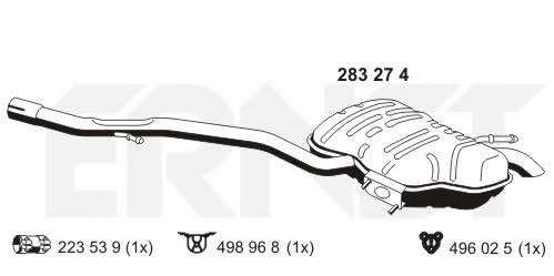 Ernst 283274 End Silencer 283274