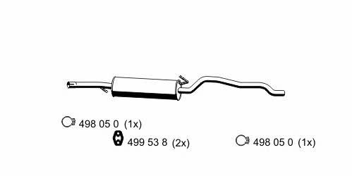 Ernst 305044 Central silencer 305044