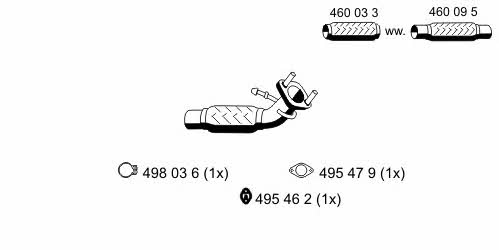 Ernst 310420 Exhaust pipe, repair 310420