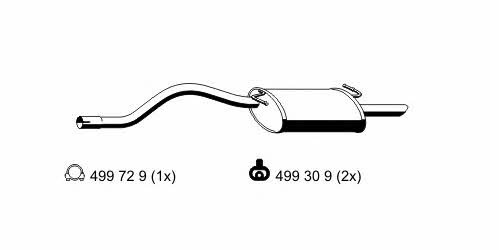 Ernst 311274 End Silencer 311274