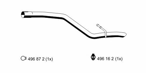 Ernst 313599 Exhaust pipe 313599