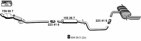  060152 Exhaust system 060152