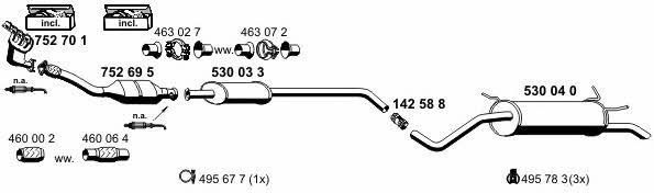  100267 Exhaust system 100267
