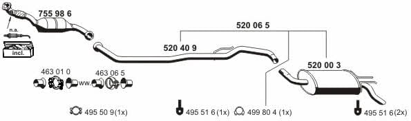 Ernst 100277 Exhaust system 100277