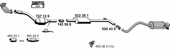  100284 Exhaust system 100284