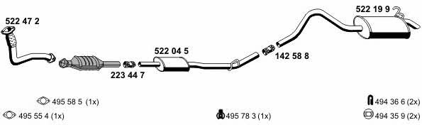  100292 Exhaust system 100292