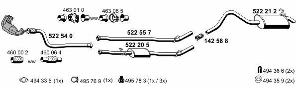  100294 Exhaust system 100294