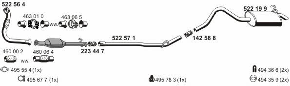  100299 Exhaust system 100299