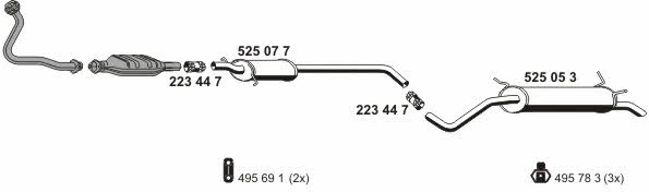  100340 Exhaust system 100340