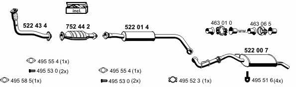  100369 Exhaust system 100369