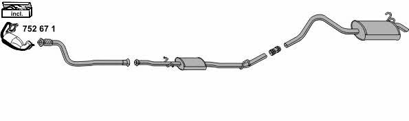  100375 Exhaust system 100375