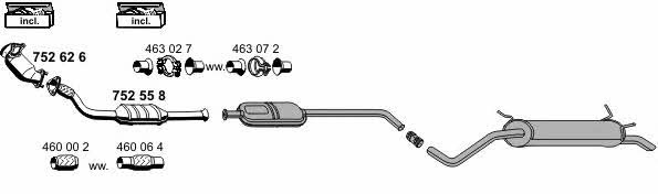  100382 Exhaust system 100382