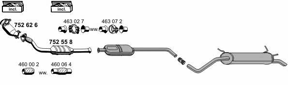  100385 Exhaust system 100385