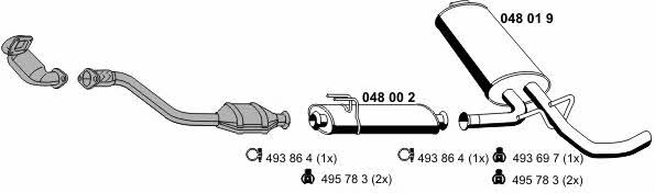 Ernst 100410 Exhaust system 100410