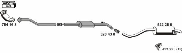  100433 Exhaust system 100433