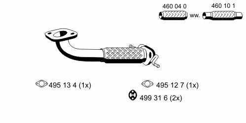 Ernst 344418 Exhaust pipe 344418