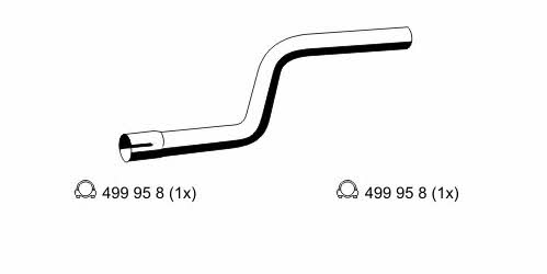 Ernst 344500 Exhaust pipe 344500