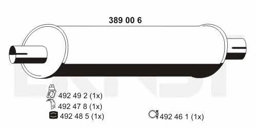 Ernst 389006 End Silencer 389006